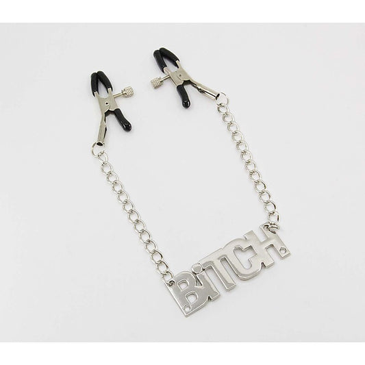 BITCH Words Women's Nipple Clamp by Love In Leather