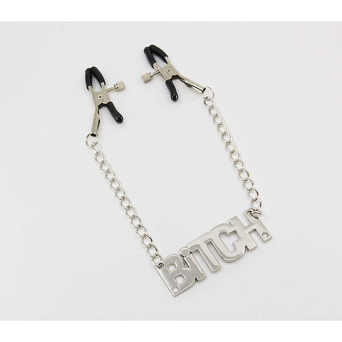 BITCH Words Women's Nipple Clamp by Love In Leather
