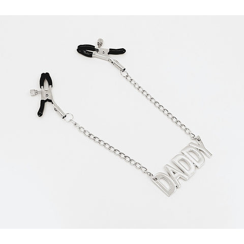 DADDY Written Nipple Clamps by Love In Leather