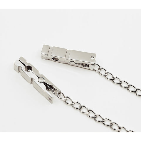 Peg Nipple Clamps With Chain Join by Love In Leather