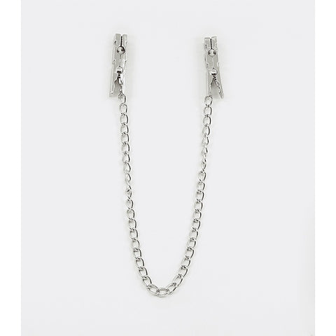 Peg Nipple Clamps With Chain Join by Love In Leather