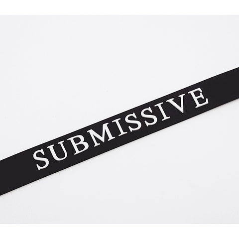Silicone SUBMISSIVE BDSM Collar by Love In Leather