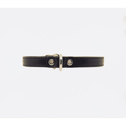 Heart Buckle Bondage Leather Collar by Love In Leather