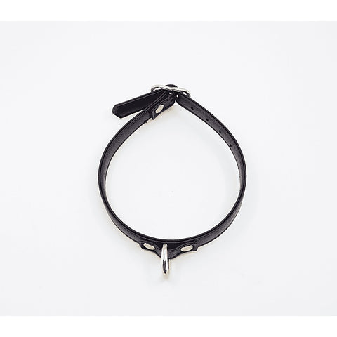 Heart Buckle Bondage Leather Collar by Love In Leather