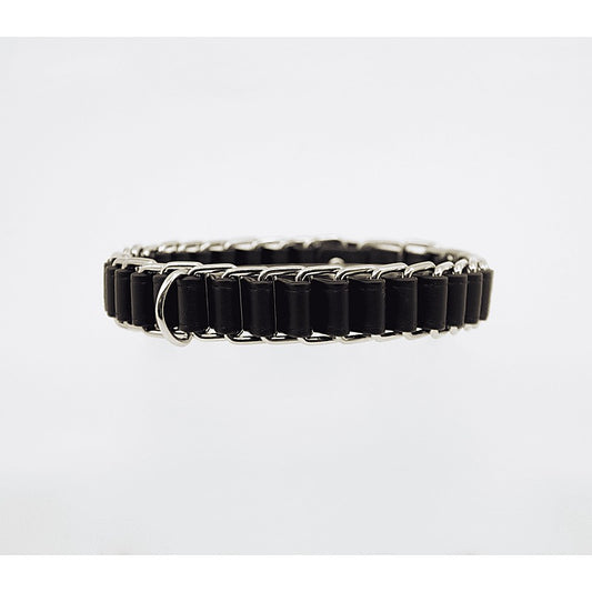 Chain Link Bondage Collar and Lead by Love In Leather