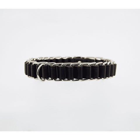 Chain Link Bondage Collar and Lead by Love In Leather