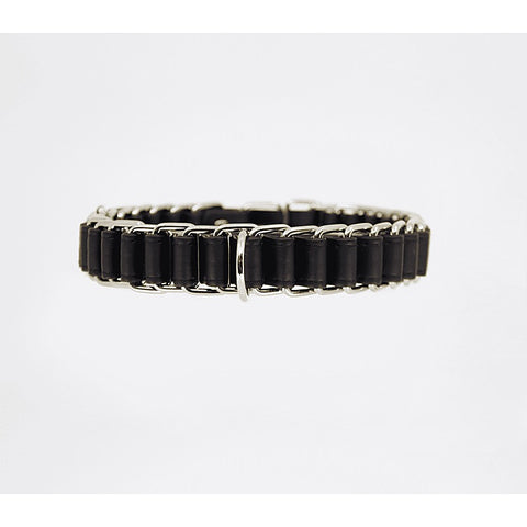 Chain Link Bondage Collar and Lead by Love In Leather
