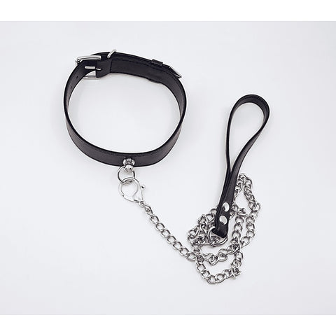 Tipped Bondage Collar & Lead Set by Love In Leather