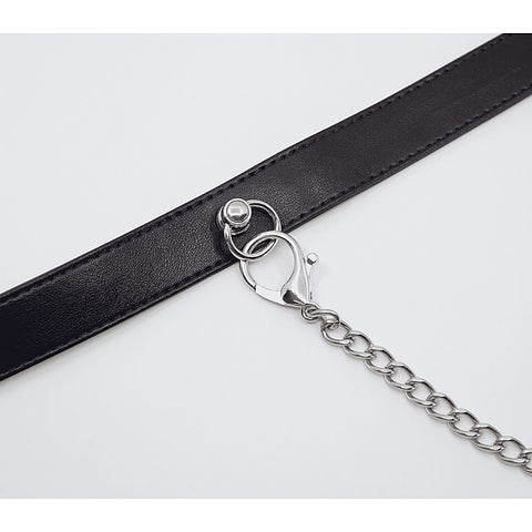 Tipped Bondage Collar & Lead Set by Love In Leather