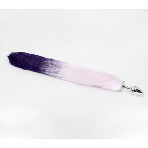 Fox Tail Anal Plug Purple/Lilac by Love In Leather