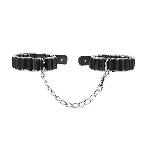 Woven Chain Link Wrist Cuffs by Love In Leather