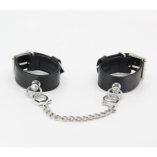 Silver Tip Leather Wrist Cuffs by Love In Leather
