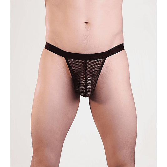 Mens Mesh G-String Briefs by Love In Leather