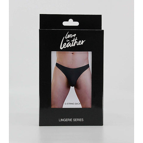 Plain Mens Lycra G-String S/M by Love In Leather