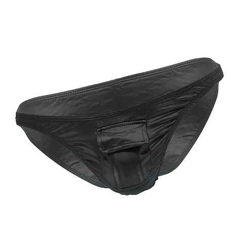 Mens Wet Look Front Pocket Underwear by Love In Leather