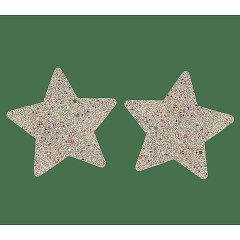 Glitter Star Womens Nipple Covers by Love In Leather