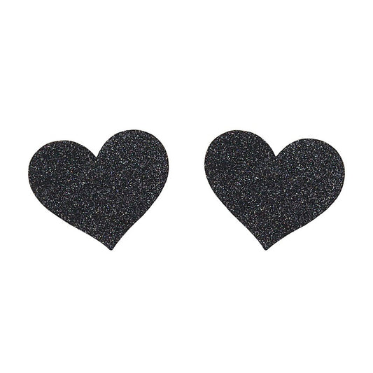Glitter Heart Womens Nipple Covers by Love In Leather