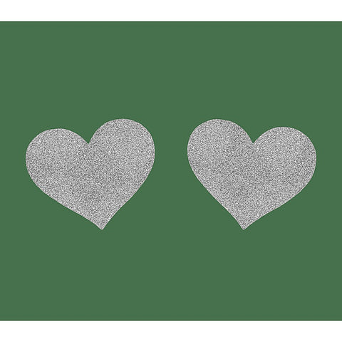 Glitter Heart Womens Nipple Covers by Love In Leather