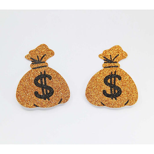 Glitter Money Bag Nipple Covers by Love In Leather