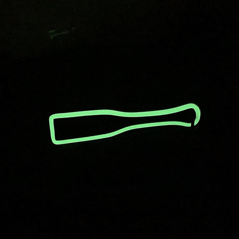 Black & Glow In The Dark BDSM Paddle by Love In Leather