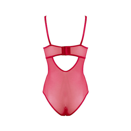 Lingerie BDSM Play Sexy Womens Bodysuit Red by Muse
