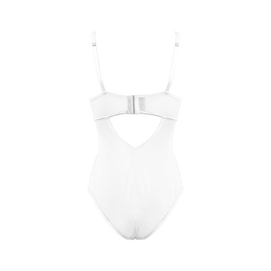 Lingerie BDSM Play Sexy Womens Bodysuit White by Muse