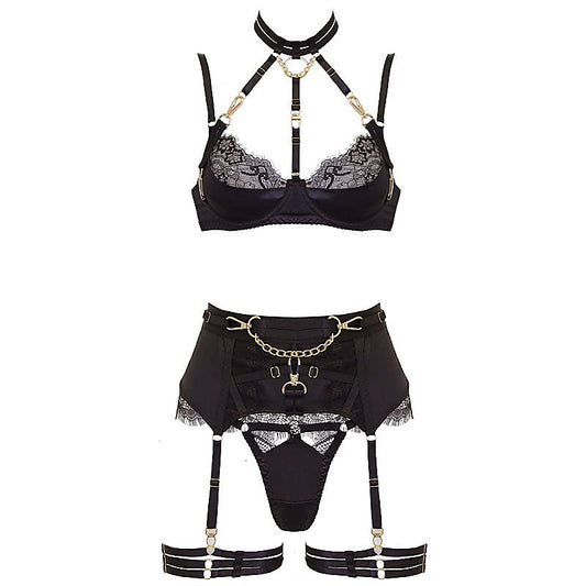 5 Piece BDSM Play Women's Lingerie Set by Muse