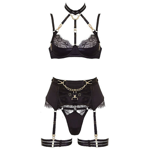 5 Piece BDSM Play Women's Lingerie Set by Muse