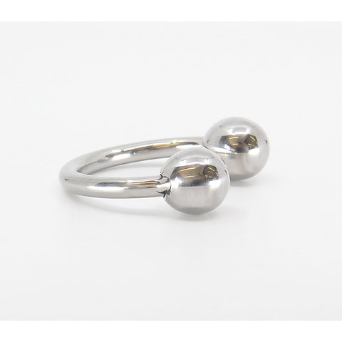 Stainless Steel Mens Glans Ring by Love In Leather