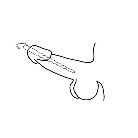 Stepped Ripple Penis Plug With Ring by Love In Leather