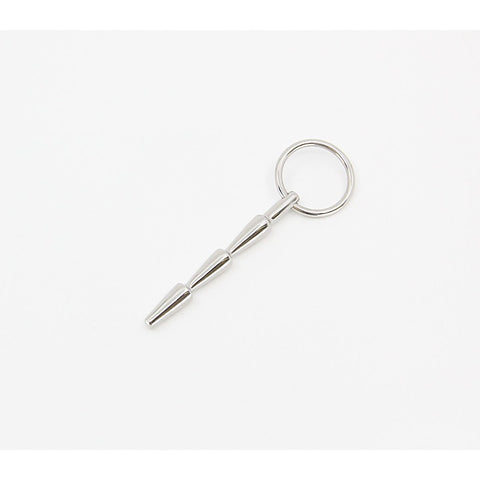 Solid Ridged Penis Plug With Ring by Love In Leather