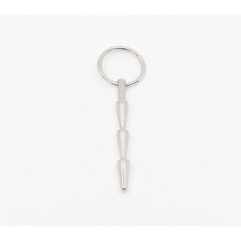 Solid Ridged Penis Plug With Ring by Love In Leather