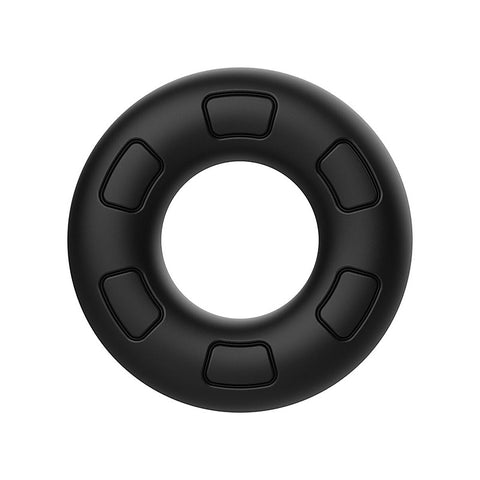 Playful Nero Liquid Silicone Thick Male C-Ring by Evolved