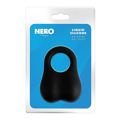 Nero Liquid Silicone Weighted Ball Ring by Evolved