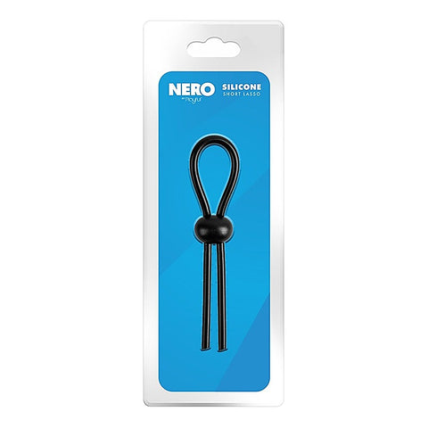 Nero Adjustable Silicone Short Lasso Cock Ring by Evolved