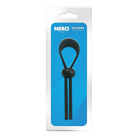 Nero Adjustable Silicone Wide Lasso Cock Ring by Evolved