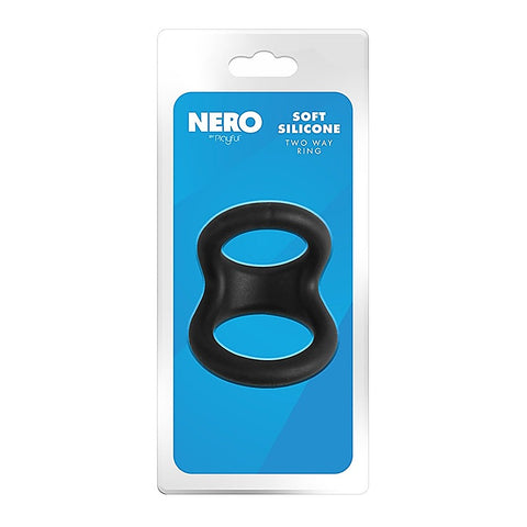 Playful Nero Soft Silicone Two Way Cock Ring by Evolved