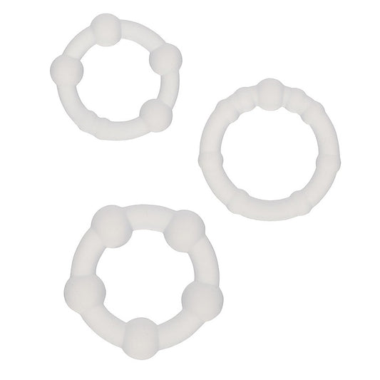 Alpha Liquid Silicone Beaded Cock Rings