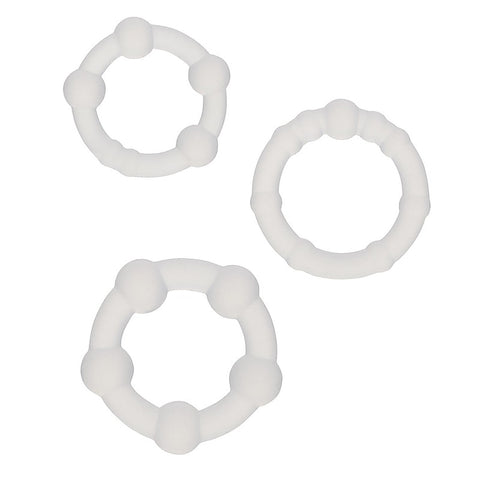 Alpha Liquid Silicone Beaded Cock Rings