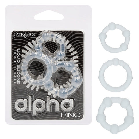 Alpha Liquid Silicone Beaded Cock Rings