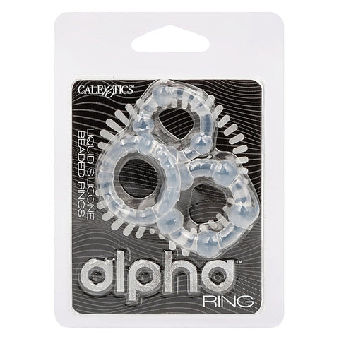 Alpha Liquid Silicone Beaded Cock Rings