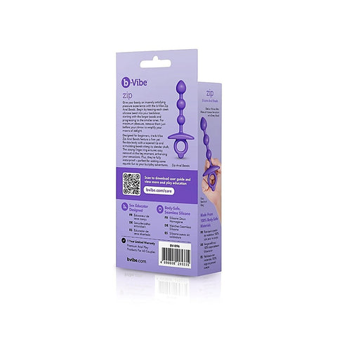 Butties ZIP Silicone Anal Beads by B-Vibe