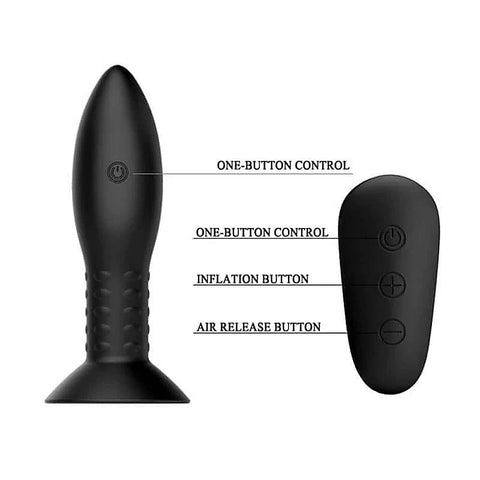 Remote Control Rotation Beads Anal Plug by Baile