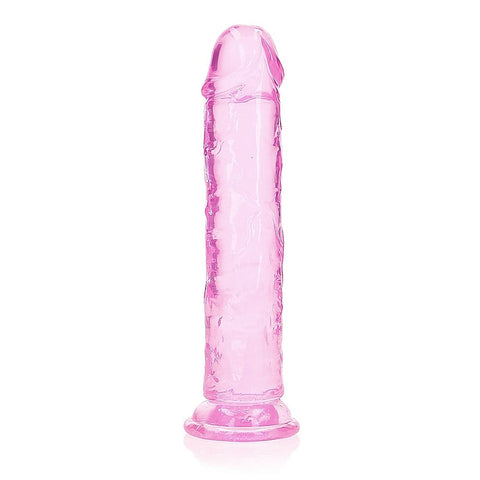 Realrock Crystal Clear 8 Inch Straight Dildo by Shots Toys