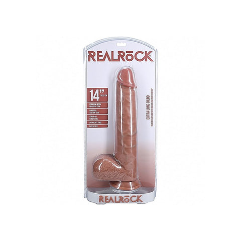 Realrock Extra Large Straight D/ildo with Balls 35.5cm