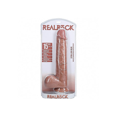 RealRock Extra Large Realistic Dong with Balls by Shots Toys