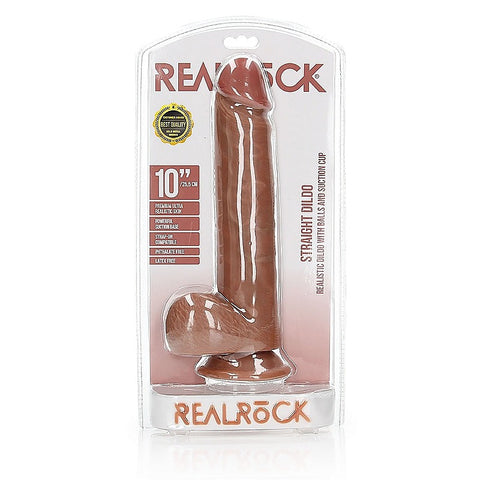 RealRock Straight Realistic Dildo With Balls by Shots Toys