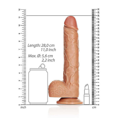 RealRock Straight Realistic Dildo With Balls by Shots Toys