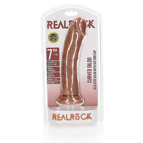 RealRock Curved Realistic Dildo by Shots Toys