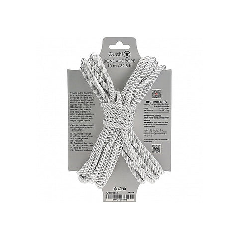 OUCH! Silky Smooth Nylon Bondage Rope 10m by Shots Toys